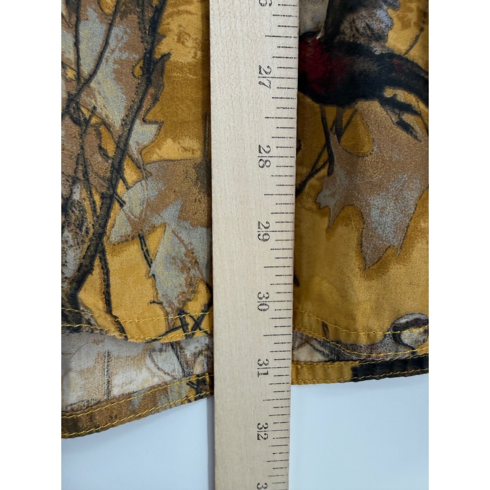 Columbia Shirt Mens Large Yellow Bird Camo PHG Performance Hunting Gear Cotton - Picture 8 of 9